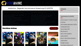 What Voiranime1.fr website looked like in 2023 (This year)