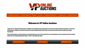 What Vponlineauctions.com website looked like in 2023 (This year)