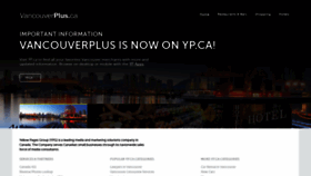 What Vancouverplus.ca website looked like in 2023 (This year)