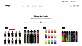 What Vapingnext.com website looked like in 2023 (This year)