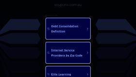 What Voupons.com.au website looked like in 2023 (This year)
