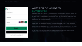 What Vaultmarket.su website looked like in 2023 (This year)