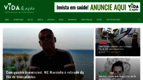 What Vidaeacao.com.br website looked like in 2023 (This year)