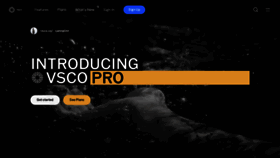 What Vsco.com website looked like in 2023 (This year)