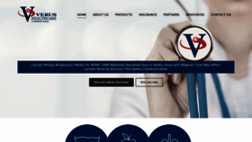 What Verushealthcare.com website looked like in 2023 (This year)