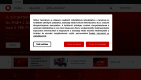What Vodafone.hu website looked like in 2023 (This year)