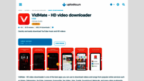 What Vidmate.en.uptodown.com website looked like in 2023 (This year)