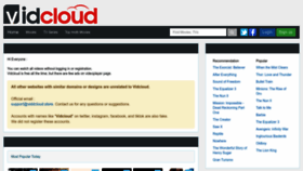 What Viddcloud.store website looked like in 2023 (This year)