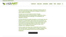 What Vidiart.de website looked like in 2023 (This year)