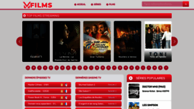 What Vfilms.top website looked like in 2023 (This year)