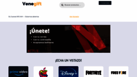 What Venegift.com website looked like in 2023 (This year)