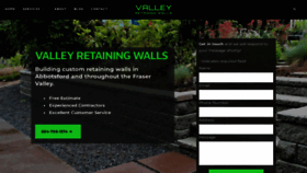 What Valleyretainingwalls.ca website looked like in 2023 (This year)