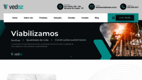 What Vedaz.com.br website looked like in 2023 (This year)