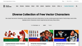 What Vectorcharacters.net website looked like in 2023 (2 years ago)