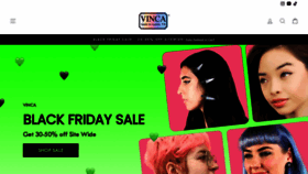 What Vincausa.com website looked like in 2023 (This year)