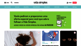 What Vidasimples.co website looked like in 2023 (1 year ago)
