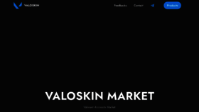 What Valoskin.store website looked like in 2023 (This year)