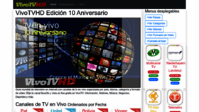 What Vivotvhd.com website looked like in 2023 (This year)