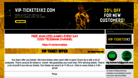 What Vip-tickets1x2.com website looks like in 2024 