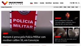 What Valedopianconoticias.com.br website looks like in 2024 