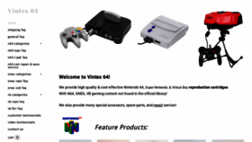 What Vintex64.com website looks like in 2024 