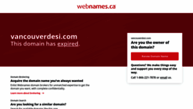 What Vancouverdesi.com website looks like in 2024 