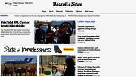 What Vacavillenews.us website looks like in 2024 