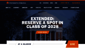 What Virginia.edu website looks like in 2024 