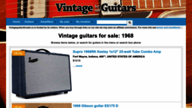 What Vintageguitarsforsale.co website looks like in 2024 