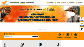 What Vnpost.vn website looks like in 2024 