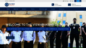 What Viswaraksha.com website looks like in 2024 