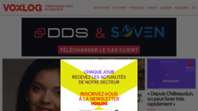 What Voxlog.fr website looks like in 2024 