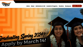 What Venturacollege.edu website looks like in 2024 