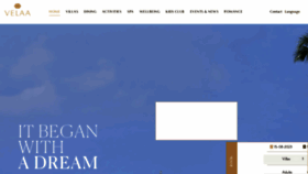 What Velaaprivateisland.com website looks like in 2024 