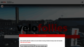 What Velofollies.be website looks like in 2024 