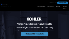 What Virginiashowerandbath.com website looks like in 2024 