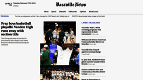 What Vacavillenews.us website looks like in 2024 