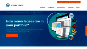 What Visuallease.com website looks like in 2024 