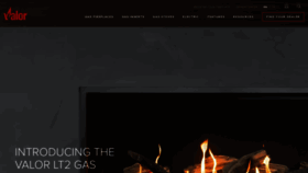 What Valorfireplaces.com website looks like in 2024 