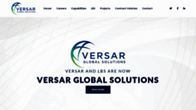 What Versar.com website looks like in 2024 