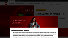 What Vodafone.de website looks like in 2024 
