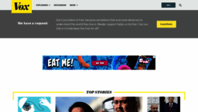 What Vox.com website looks like in 2024 