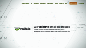 What Verifalia.com website looks like in 2024 