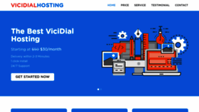 What Vicidialhosting.net website looks like in 2024 
