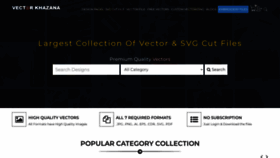 What Vectorkhazana.com website looks like in 2024 