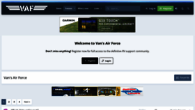 What Vansairforce.net website looks like in 2024 