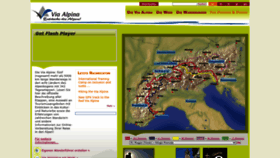 What Via-alpina.org website looks like in 2024 