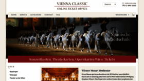 What Viennaclassic.com website looks like in 2024 
