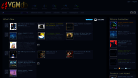 What Vgmdb.net website looked like in 2024 (1 year ago)