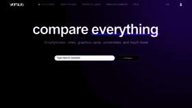 What Versus.com website looks like in 2024 